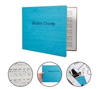 SEAFRONT Ukulele Chords Portable Book for Beginners, PU Material with 180 Fingerings for Easy Practice on the Go