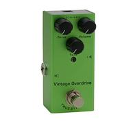 SEAFRONT Vintage Overdrive Guitar Effect Pedal, Mini Metal Drive Distortion Boost with LED Indicator, 10 Types of Analog Chorus Digital Delay Tremolo Effects for Electric Guitars (Green)