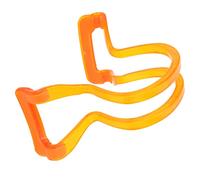 SEAFRONT Violin Bow Collimator, ABS Silicone Violin Bow Straightener for 4 4 3 1 2 Violins, Corrects Bowing Posture, Guides Wrist Action, Easy Case Storage for Beginners Students (Orange)