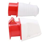 SEAFRONT Wall Mount Socket 3 Phase Plug, Industrial Plug 16A 5Pin, Heavy-Duty ABS for Industry Power Plant