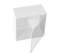 SEAFRONT Wall Mounted Clamshell Storage Box, Plastic, Organizes Cotton Swab and Tissue in Stylish Design for Home and Office