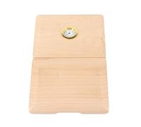 SEAFRONT Wooden Case, Solid Wood Saxophone Case with Hygrometer, Stylish Reed Holder for Saxophone and Clarinet, Protects 5 Reeds, for Musicians (Wood Color)