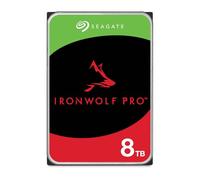 Seagate IronWolf Pro, 8 TB, Enterprise NAS Internal HDD -CMR 3.5 Inch, SATA 6 Gb/s, 7,200 RPM, 256 MB Cache for RAID Network Attached Storage, 3 year Rescue Services (ST8000NT001)