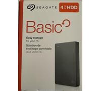Seagate Basics 4TB USB 3.0 Portable External Hard Drive - Black (STJL4000400 )