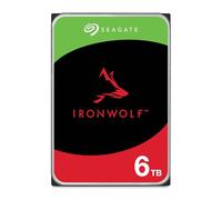 Seagate IronWolf 6TB Internal NAS HDD, CMR 3.5 Inch, SATA 6GB/s, 5400 RPM, 256 MB Cache for RAID NAS, Rescue Services - Frustration Free Packaging (ST6000VNZ06)