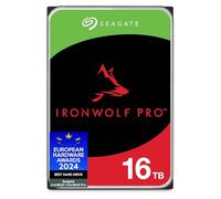 Seagate IronWolf, Pro 16TB, Enterprise Internal NAS HDD - CMR 3.5 Inch, SATA 6GB/s, 7,200 RPM, 256 MB Cache for RAID NAS, Rescue Services - Frustration Free Packaging (ST16000NTZ01)