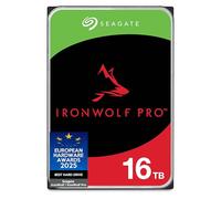 Seagate IronWolf, Pro 16TB, Enterprise Internal NAS HDD - CMR 3.5 Inch, SATA 6GB/s, 7,200 RPM, 256 MB Cache for RAID NAS, Rescue Services - Frustration Free Packaging (ST16000NTZ01)