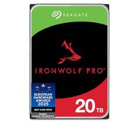 Seagate IronWolf Pro 20TB, Enterprise Internal NAS HDD, CMR 3.5 Inch, SATA 6GB/s, 7.200 RPM, 256MB Cache for RAID NAS, Rescue Services - Frustration Free Packaging (ST20000NTZ01)