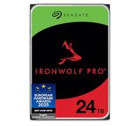 Seagate IronWolf Pro 24TB, NAS Internal Hard Drive, 3.5 Inch, 7.200 U/Min, CMR, 256MB Cache, SATA 6 GB/S, incl. Datat Rescue Service (ST24000NTZ02)