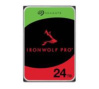 Seagate IronWolf Pro 24TB, NAS Internal Hard Drive, 3.5 Inch, 7.200 U/Min, CMR, 256MB Cache, SATA 6 GB/S, incl. Datat Rescue Service (ST24000NTZ02)