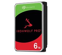 Seagate IronWolf Pro, 6 TB, NAS Internal Hard Drive, CMR 3.5 Inch, SATA 6 Gb/s 7,200 RPM, 256 MB Cache, for RAID Network Attached Storage, 3 years Rescue Services, FFP (ST6000NE000)