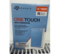 Seagate One Touch 4TB Portable External Hard Drive HDD With Password - BLUE BNIB
