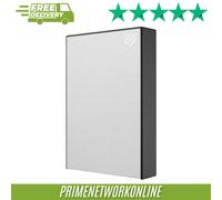 Seagate One Touch 4TB Portable Hard Drive with Password Protection - Silver ⭐⭐⭐⭐