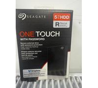 Seagate One Touch 5TB Portable External Hard Drive HDD With Password - Black