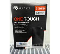Seagate One Touch With Password External HDD 2TB - Black USB PC MAC BNIB
