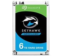 Seagate Skyhawk 6TB Surveillance Internal Hard Drive HDD - 3.5 Inch SATA 6Gb/s 256MB Cache for DVR NVR Security Camera System with Drive Health Management (ST6000VX0023)