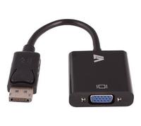 V7 CBLDPVGA-1E 10 cm DisplayPort VGA Adapter - Black Displayport to VGA