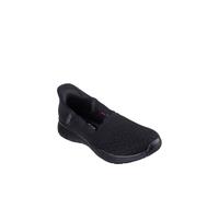 Skechers Women's Seager Believe IT Sneaker, Black, 3 UK