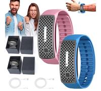 Seagirl Matteo Ultrasonic Body Shape Wristband Pro, Seagirl Ultrasonic Band, Ultrasonic Weight Loss Wristband, Josfit Ultrasonic Fat Blasting and Detoxing Wristband Men Women Healthy Slimming (2Pcs-B)