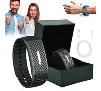 Seagirl Matteo Ultrasonic Body Shape Wristband Pro, Seagirl Ultrasonic Band, Ultrasonic Weight Loss Wristband, Josfit Ultrasonic Fat Blasting and Detoxing Wristband Men Women Healthy Slimming (Black)
