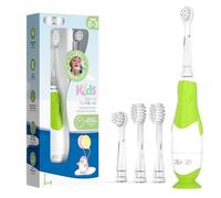 Seago Baby Toothbrush Age 0-2-3 Years Old Electric Toddler Kids Battery Powered Sonic Tooth Brush with Timer LED Light and 4 Soft Brush Heads for 6 Months and Up SG513 (Baby Purple UK)