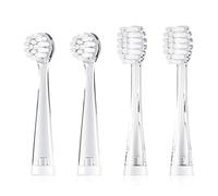 SEAGO SG-513 Set of Spare Toothbrushes Tips for SG-513 SEAGO, 4 pcs, Transparent Colour, for Children, Refill
