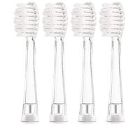 Seago SG977 Kids Toothbrush Replacement Heads Compatible with YUNCHI K3 Children's Electric Toothbrush 4 Per Soft Bristles Brush Heads (4 Large SG977 Heads)