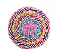Seagrass Placemat, Rustic and Boho Style, 20 cm, Round Placemats, Decorative Table Mat, Easy to Clean, for the Dining Table at Home, Kitchen, Party, Holiday