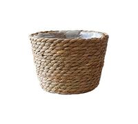 Seagrass Planter Basket Indoor Natural Planter Basket Hand-Woven Flower Pot With Liner S/L Plant Fiber Rattan Basket Indoor Outdoor For Storage Laundry Picnic Plant Pot-Original Color S