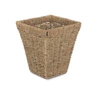 Seagrass Seagrass Square Waste Paper Basket Bin Red Hamper Brown One Size