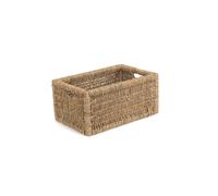 Seagrass Storage Basket Red Hamper Brown L