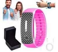Seagril Matteo Ultrasonic Body Shape Wristband Pro, Seagirl Wristband, 7 Days Healthy Weight Loss Seagrill Matteo Ultrasonic Wrist Band, Ultrasonic Fat Blasting Wristband for Men Women (Pink)