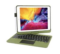 Seagtigau Keyboard Case for iPad Pro 10.2 inch 9th/8th/7th Generation, 360° Rotatable iPad Air 3& iPad Pro 10.5 inch Wireless Keyboard Case with Multi-touch Trackpad,7 Color Backlit (Camo)