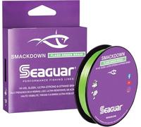 Seaguar Smackdown 100% Fluorocarbon Fishing Line - Flash Green Braid, 65lb Break Strength, 300yds - 65SDFG300