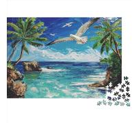 Seagull 1000 Piece Jigsaw Puzzle for Adult Kids Toy Intellectual Game Educational Game for Adult Child Stress Relief Home Decoration Jigsaw Puzzles 1000pcs (75x50cm)
