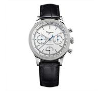 Seagull 1963 Movement ST1906 Chronograph Mens Wristwatches Sapphire Glass Waterproof Hand Wind Power Reserve Watch, white