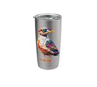 Seagull Beach Sea Herring Gull Ocean Cute Seagulls Stainless Steel Insulated Tumbler