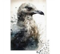 Seagull Beauty Black Ink 1000 Piece Jigsaw Puzzle, 38x26cm/1000pcs, for Adults, Screen-Free Activity, Evening Leisure And Puzzle Lovers