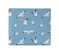 Seagull Bifold Wallet for Women Men Personalized Coin Purse Card Case Holder Pocket Wallet