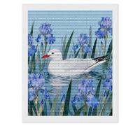Seagull by Iris Flower Diamond Art Kits for Adults 16"x20" DIY Diamond Painting Kit for Beginners Gem Art Painting with Round Full Drill Diamonds DIY Paint Paintings for Home Wall Decor Gift