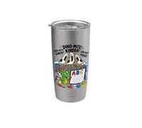 Seagull Dino Mite Kinder Dinosaur Back to School Student Kid Stainless Steel Insulated Tumbler