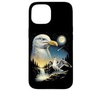 Seagull Howling to The Moon Meme Funny 90's Seagull Bird Case for iPhone 15