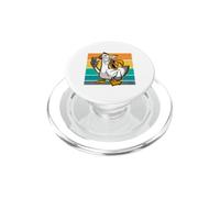 Seagull humorous bird lover funny artwork beach cartoon PopSockets PopGrip for MagSafe