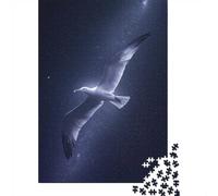 Seagull In Night Sky 1000 Piece Jigsaw Puzzle, 38x26cm/1000pcs, for Adults, Screen-Free Activity, Evening Leisure And Puzzle Lovers