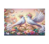Seagull Jigsaw Puzzles for Adults & Kids 1000 Piece Wooden Puzzle Precise Interlocking Educational Game Challenge Toy (75×50cm)