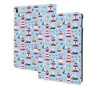 Seagull Lighthouse Anchor Print Compatible with ipad air 3rd Generation Case Cover, Tablet Cases Compatible with ipad Pro Case 10.5 Inch, Auto Wake/Sleep, Folio Stand