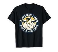 Seagull Mafia Troon Protect Chips Funny Beach Gang T-Shirt