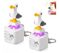 Seagull Mine, 2 Pcs Seagull Sound Button, Seagull Sound Button, Seagull Keyboard Toy, Funny Interactive Desk Stress Relief Toy