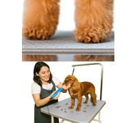 Seagull Multipurpose Foam Rubber Pet Grooming Table Mat 24 x 36 Inch Dog Grooming Mat for Table Cat Grooming Mat Dog Bath Mat Pet Vet Mat Non Slip Soft Waterproof Light Grey