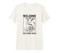 Seagull on Skull - Hollywood Beach Premium T-Shirt